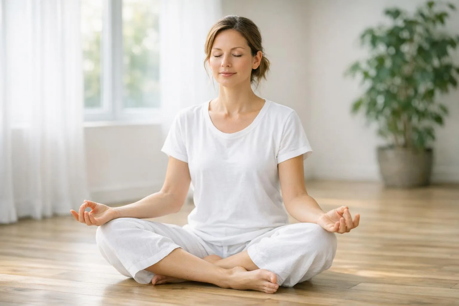 Joga kundalini - medytacja w lotosie z gyan mudra