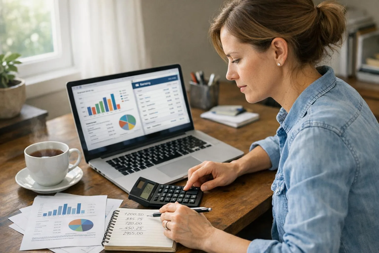 Kobieta planująca oszczędności emerytalne IKE IKZE PPK