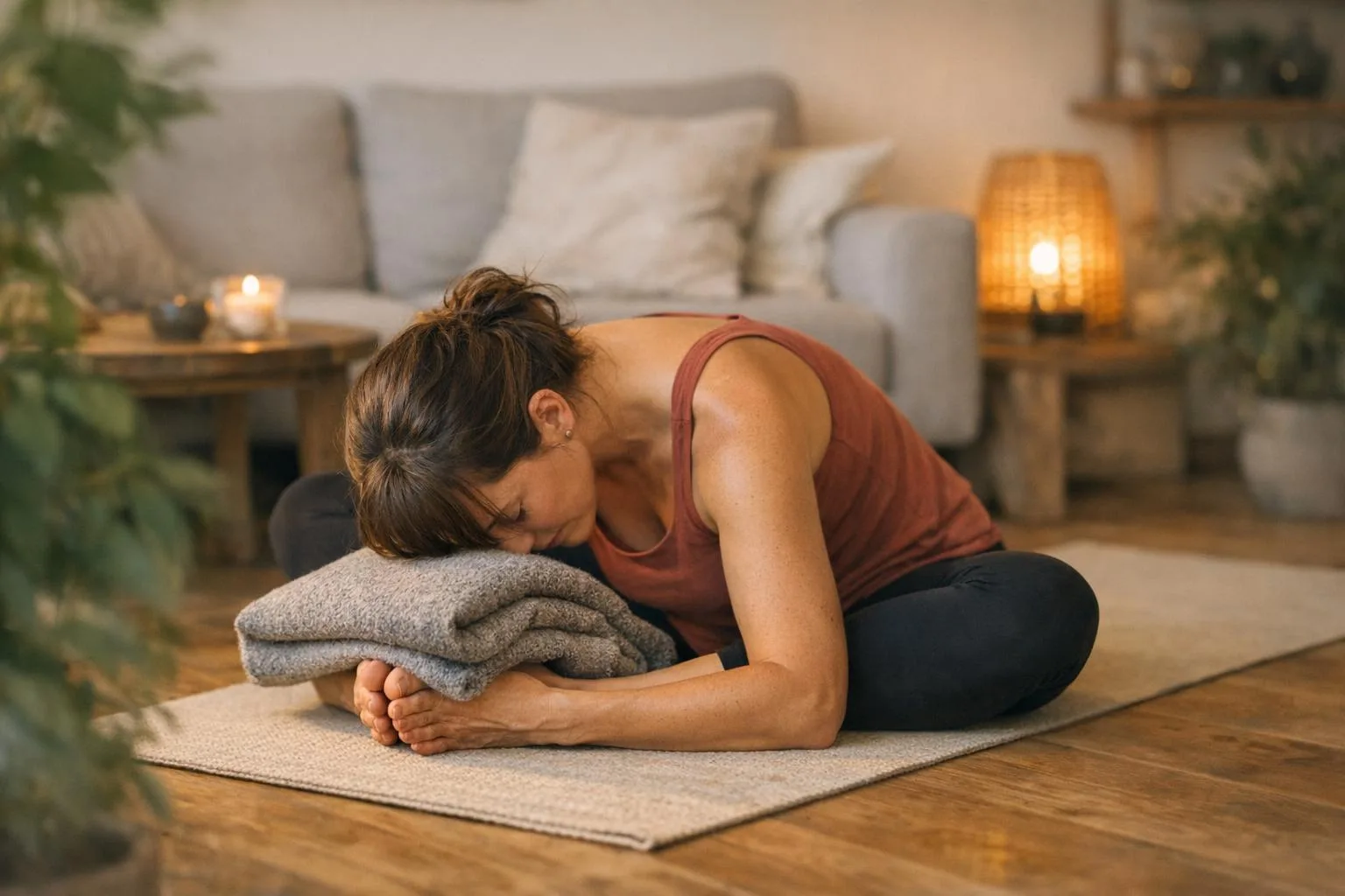 Baddha Konasana w yin jodze - pozycja motyla 4 minuty