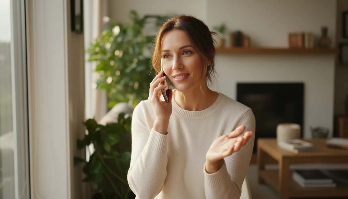 kobieta rozmawiająca przez telefon z przyjaciółką — wsparcie emocjonalne przy depresji