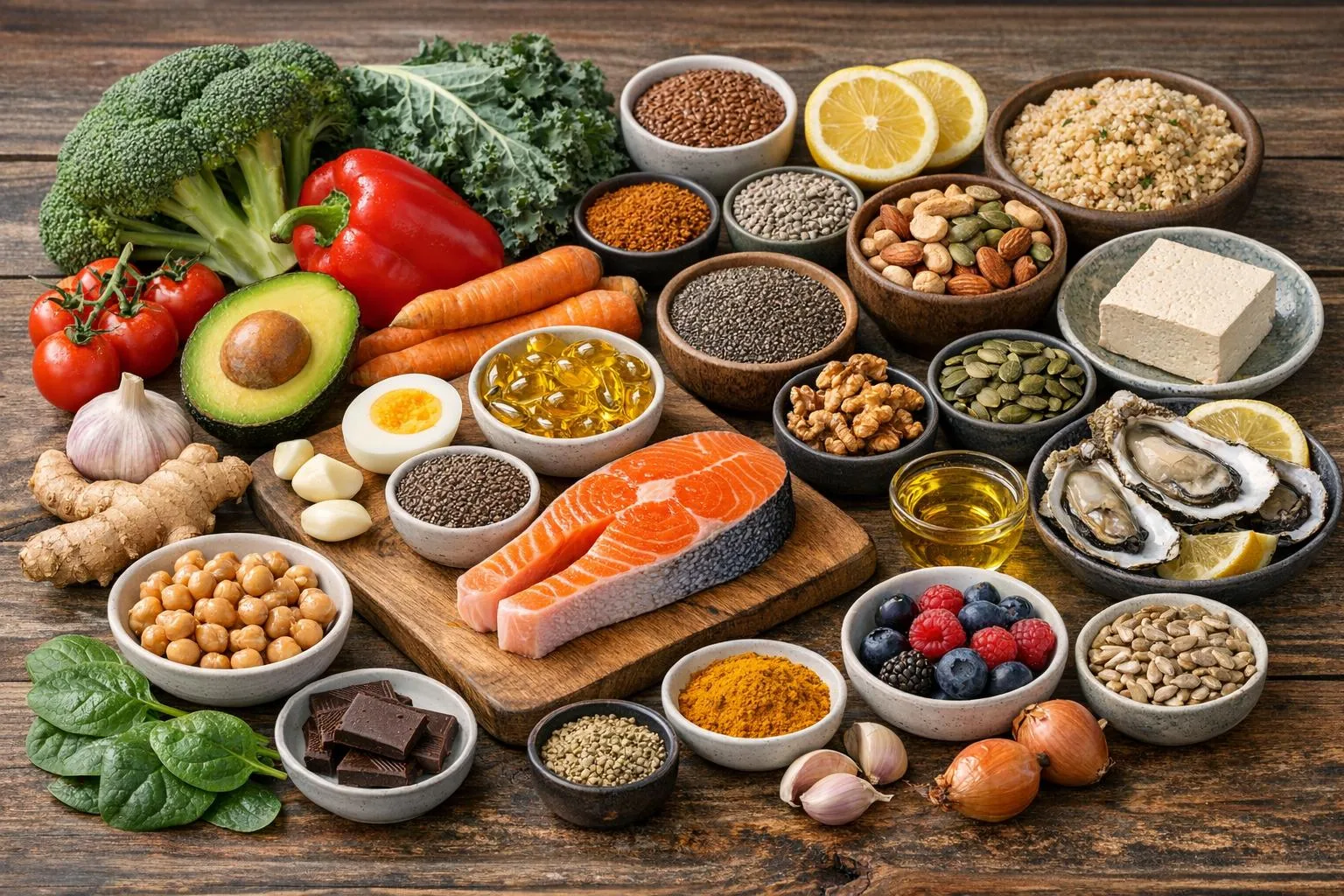 Zdrowe produkty bogate w cynk i omega-3 - dieta przeciwzapalna przy trądziku