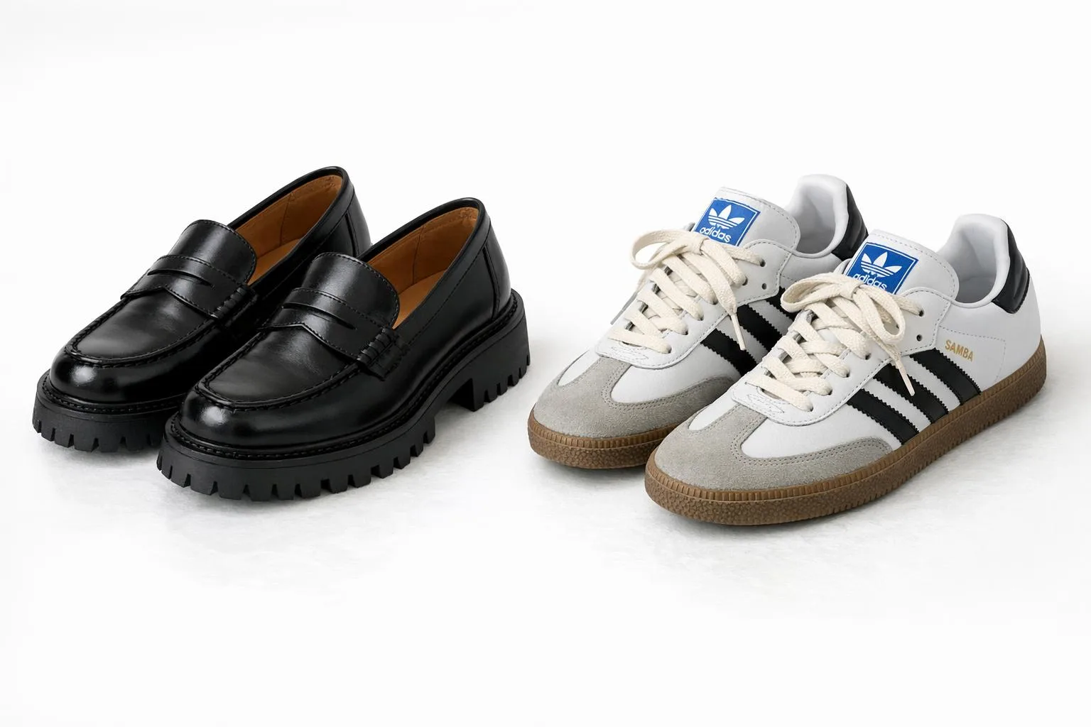 Loafersy na grubej podeszwie i retro sneakersy - must have obuwniczy wiosna 2026